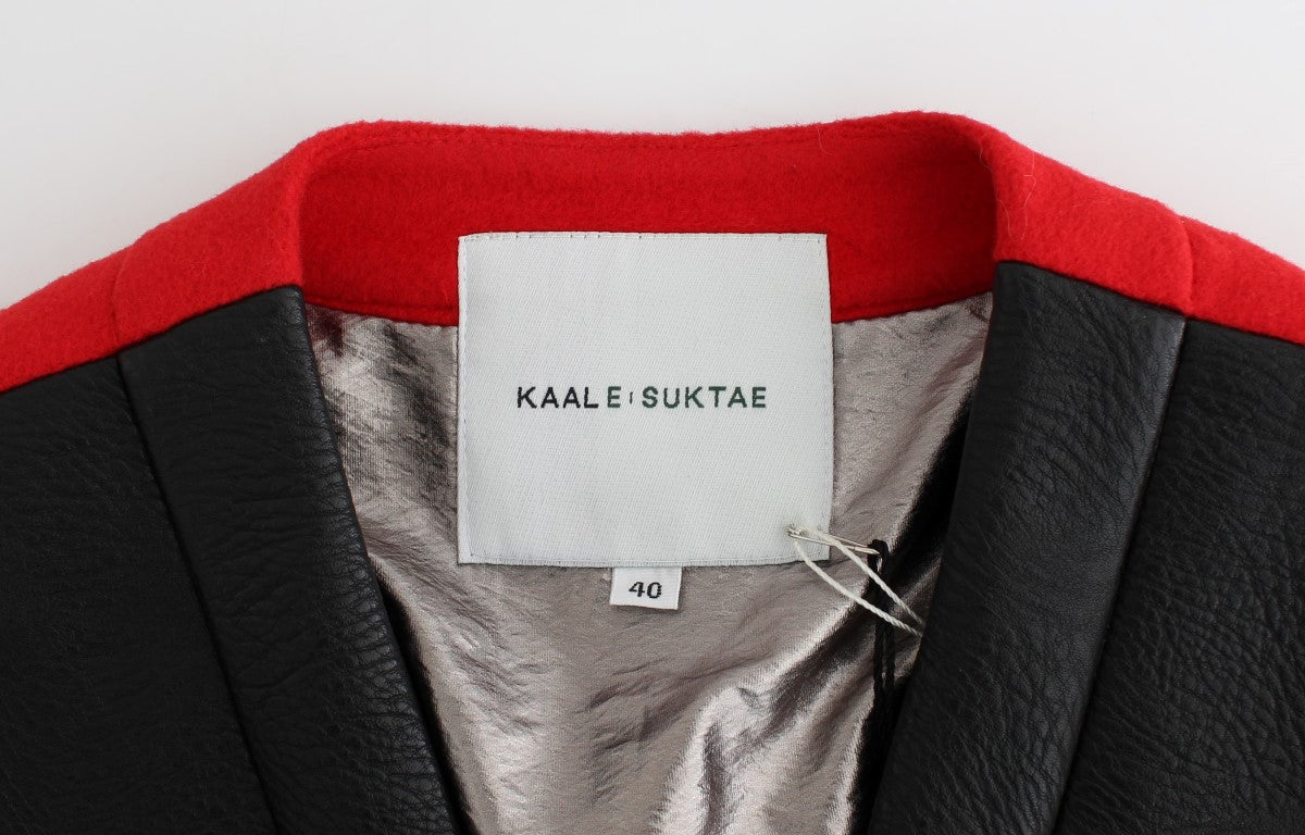 KAALE SUKTAE Black Short Croped Coat Bomber Jacket $1320.00 KAALE SUKTAE Luzworld