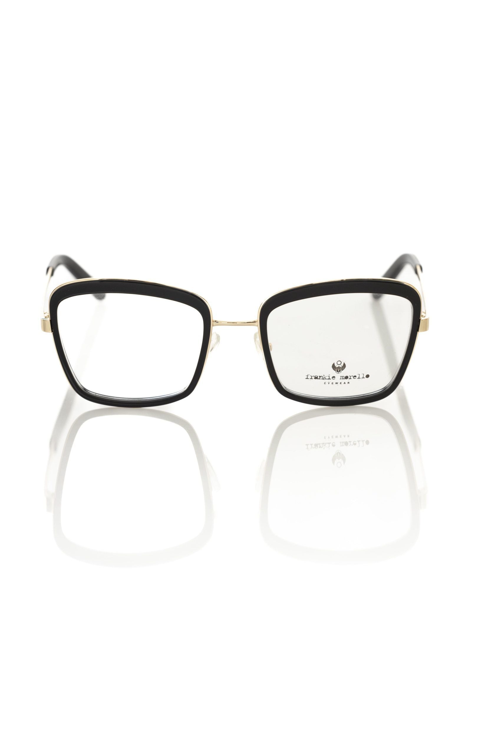 Frankie Morello Black Metallic Women's Eyeglass Frame $230.00 Frankie Morello Luzworld