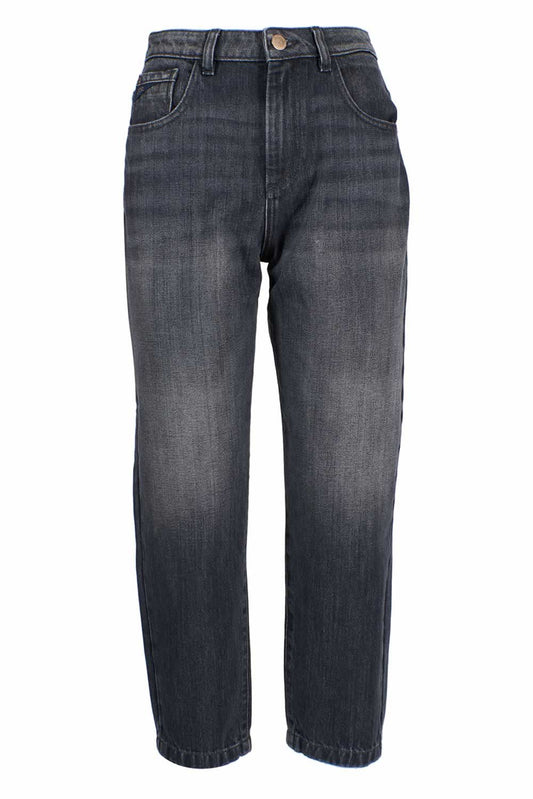 Yes Zee Black Cotton Women's High-Waisted Jeans $164.00 Yes Zee Luzworld