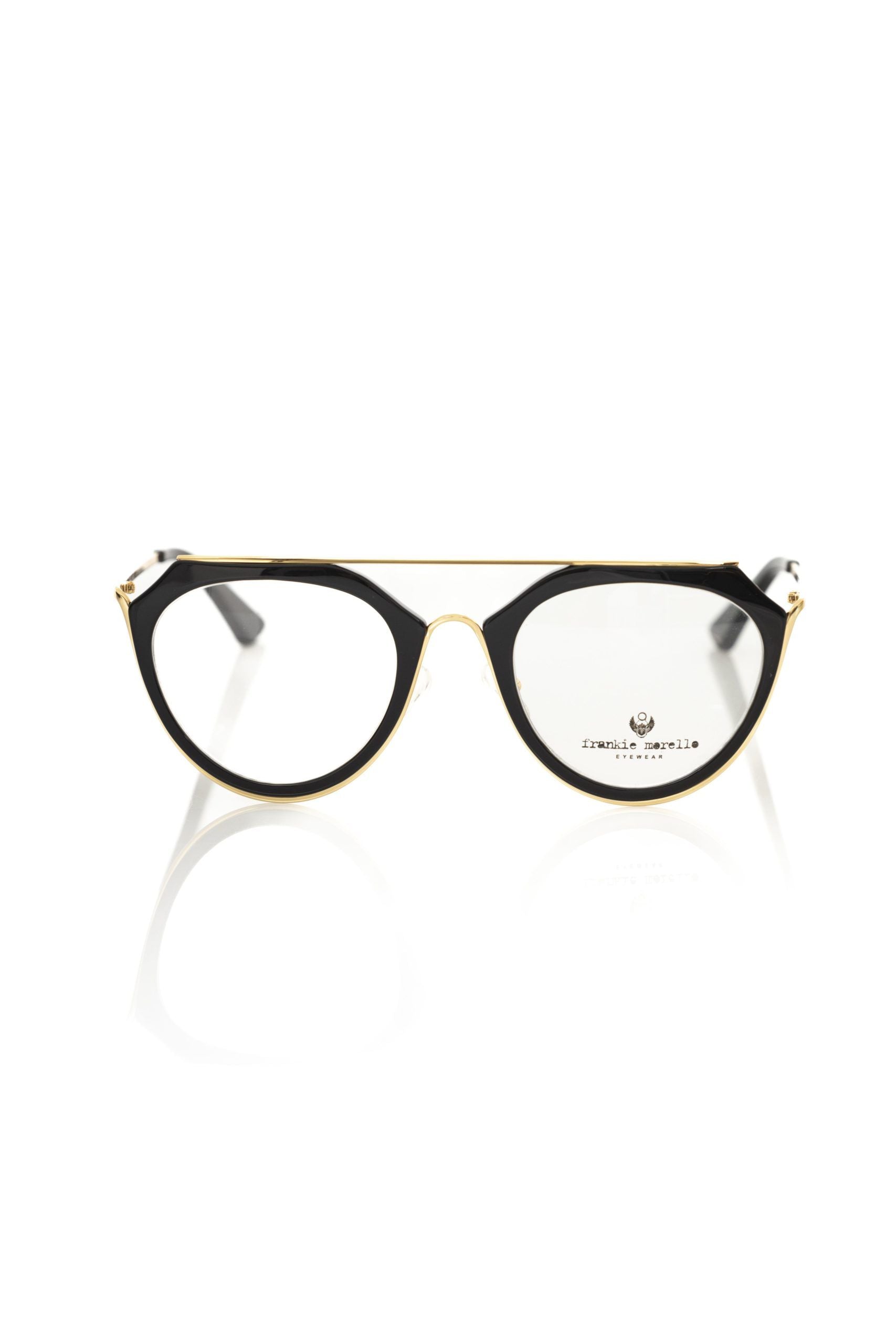 Frankie Morello Black Acetate Women Frame $201.00 Frankie Morello Luzworld