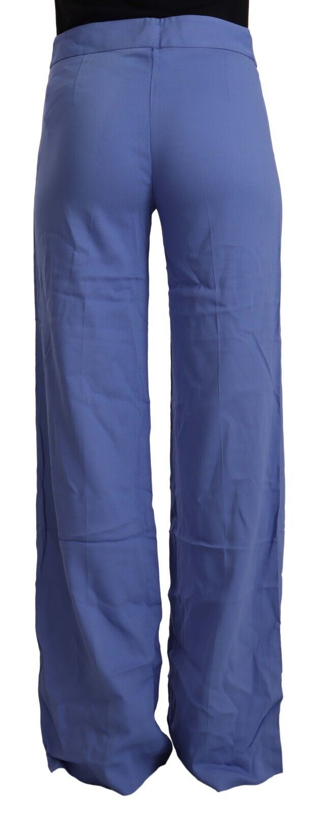P.A.R.O.S.H. Blue High Waist Viscose Straight Wide Leg Pants $737.00 P.A.R.O.S.H. Luzworld