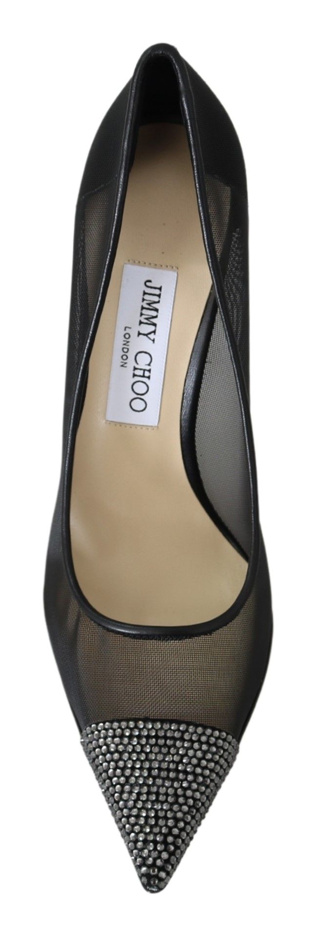Jimmy Choo Elegant Black Mesh Crystal Pumps $1268.00 Jimmy Choo Luzworld