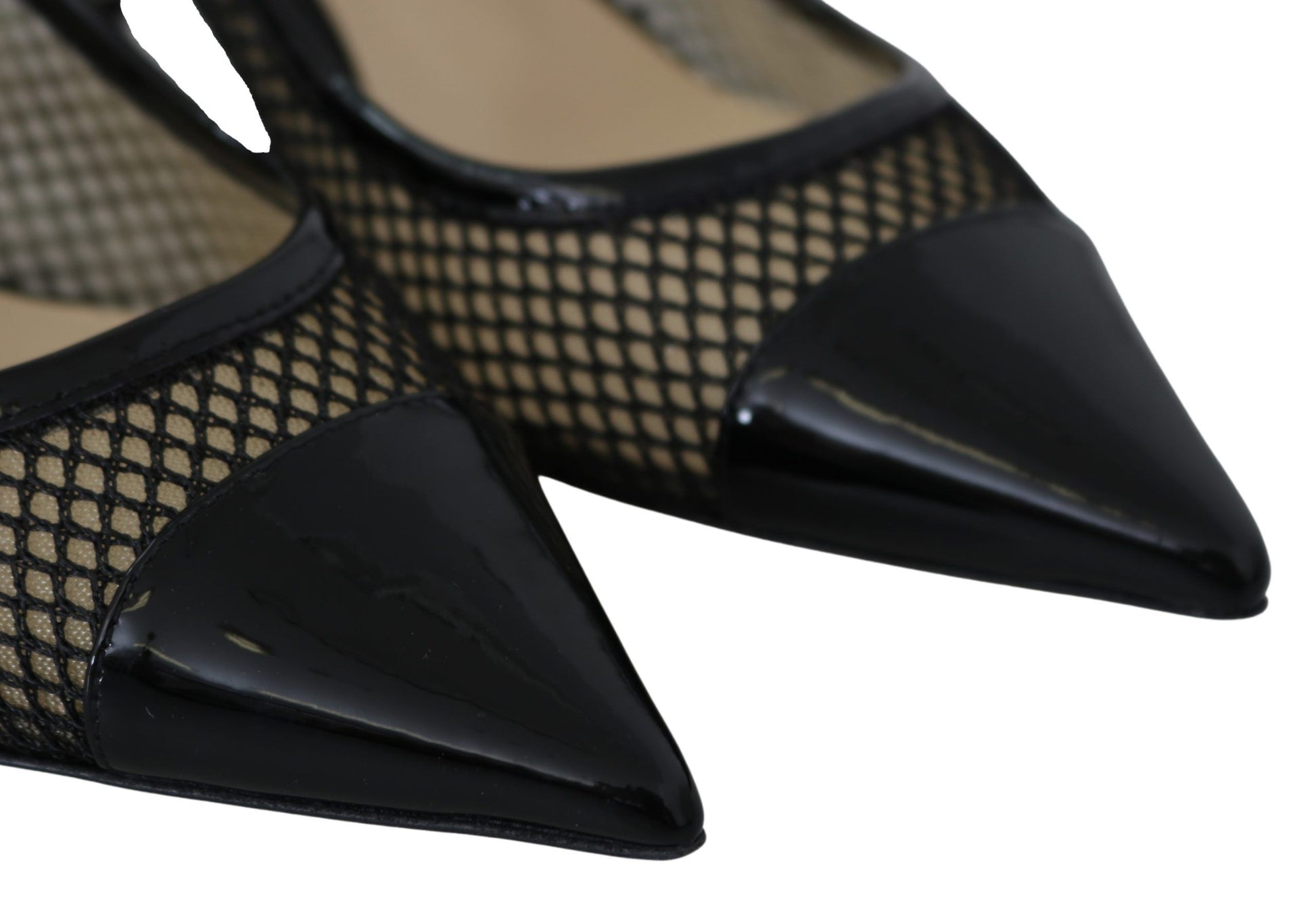 Jimmy Choo Chic Patent Mesh Pointed Pumps $1142.00 Jimmy Choo Luzworld