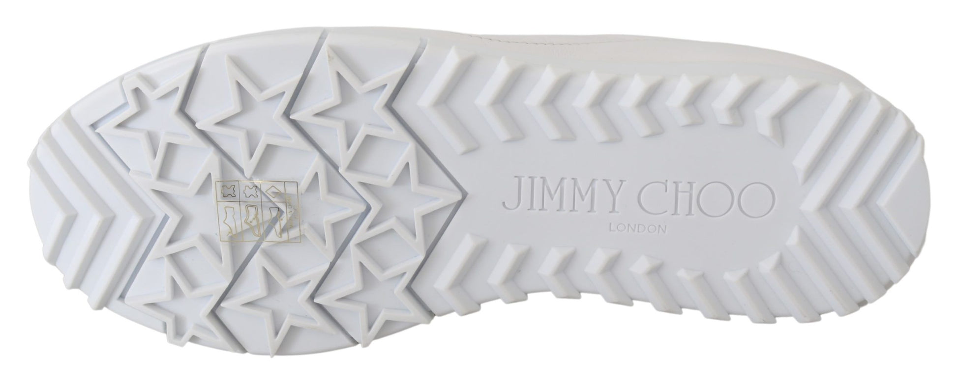 Jimmy Choo Elegant White Leather Sneakers $945.00 Jimmy Choo Luzworld