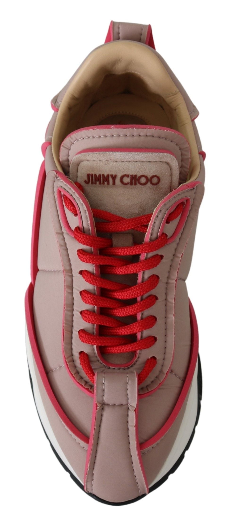 Jimmy Choo Ballet Pink Chic Padded Sneakers $1015.00 Jimmy Choo Luzworld