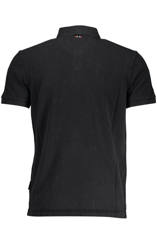 Napapijri Classic Black Embroidered Polo Shirt $163.00 Napapijri Luzworld