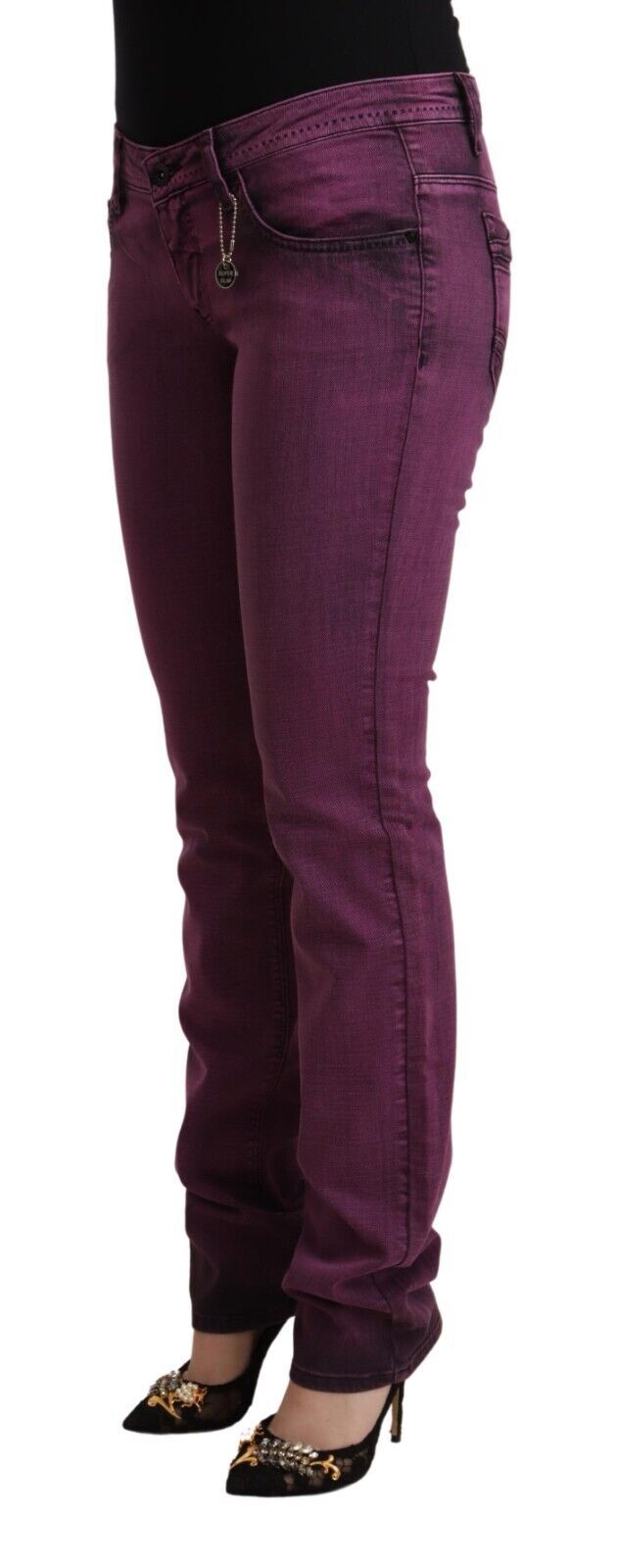 Costume National Purple Cotton Stretch Slim Fit Denim Jeans $869.00 Costume National Luzworld