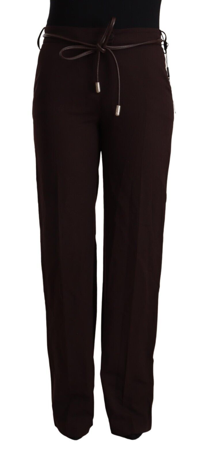 Patrizia Pepe Black High Waist Straight Formal Pants $869.00 Patrizia Pepe Luzworld