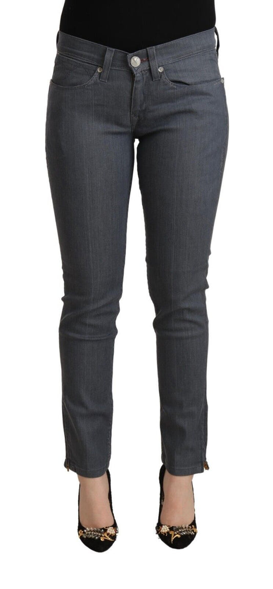 Levi's Gray Cotton Low Waist Skinny Denim Jeans $280.00 Levi's Luzworld
