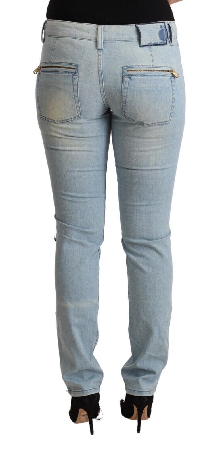 MILA SCHÖN Light Blue Cotton Mid Waist Slim Fit Denim Jeans $737.00 MILA SCHÖN Luzworld