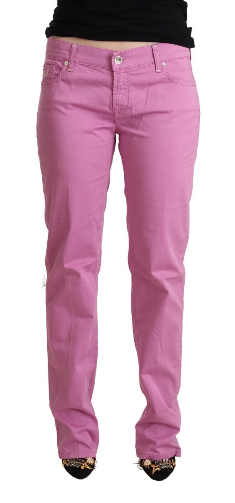 Jacob Cohen Pink Cotton Low Waist Denim Tapered Jeans $869.00 Jacob Cohen Luzworld