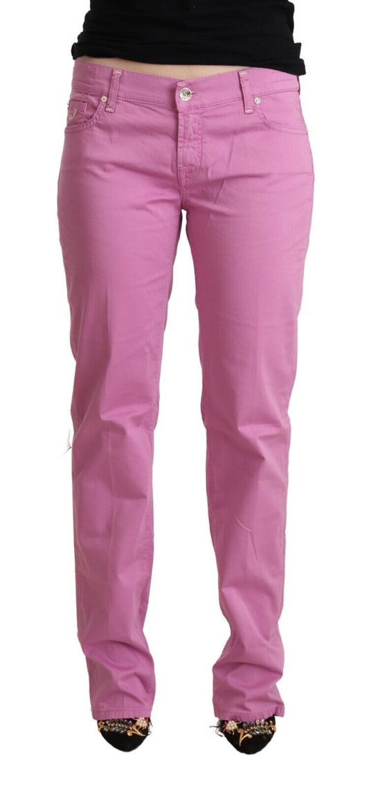 Jacob Cohen Pink Cotton Low Waist Denim Tapered Jeans $869.00 Jacob Cohen Luzworld