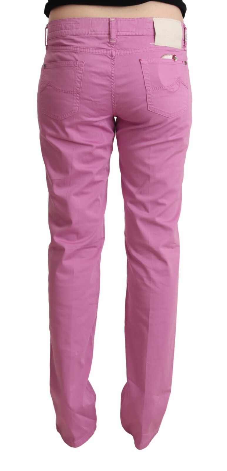Jacob Cohen Pink Cotton Low Waist Denim Tapered Jeans $869.00 Jacob Cohen Luzworld