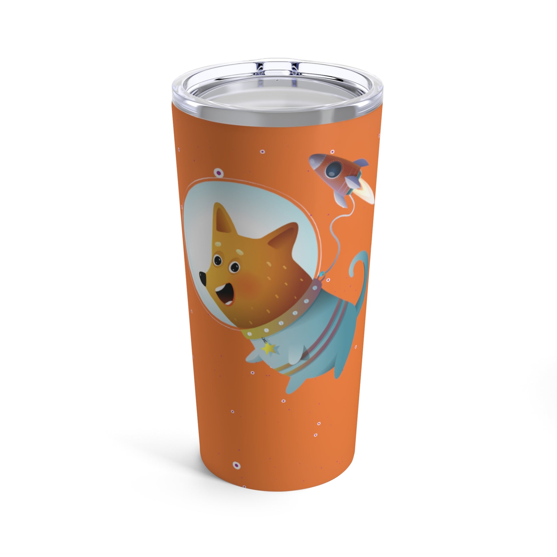 Space Walk: Orange Tumbler 20oz - Luzworld