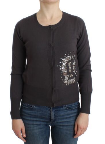 John Galliano Purple Wool Sequined Cardigan Knit Sweater $611.00 John Galliano Luzworld