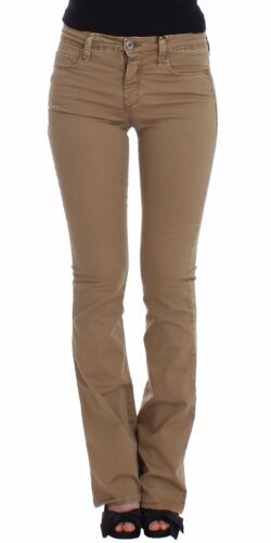 Costume National Beige Straight Leg Denim Pants Stretch Jeans $584.00 Costume National Luzworld