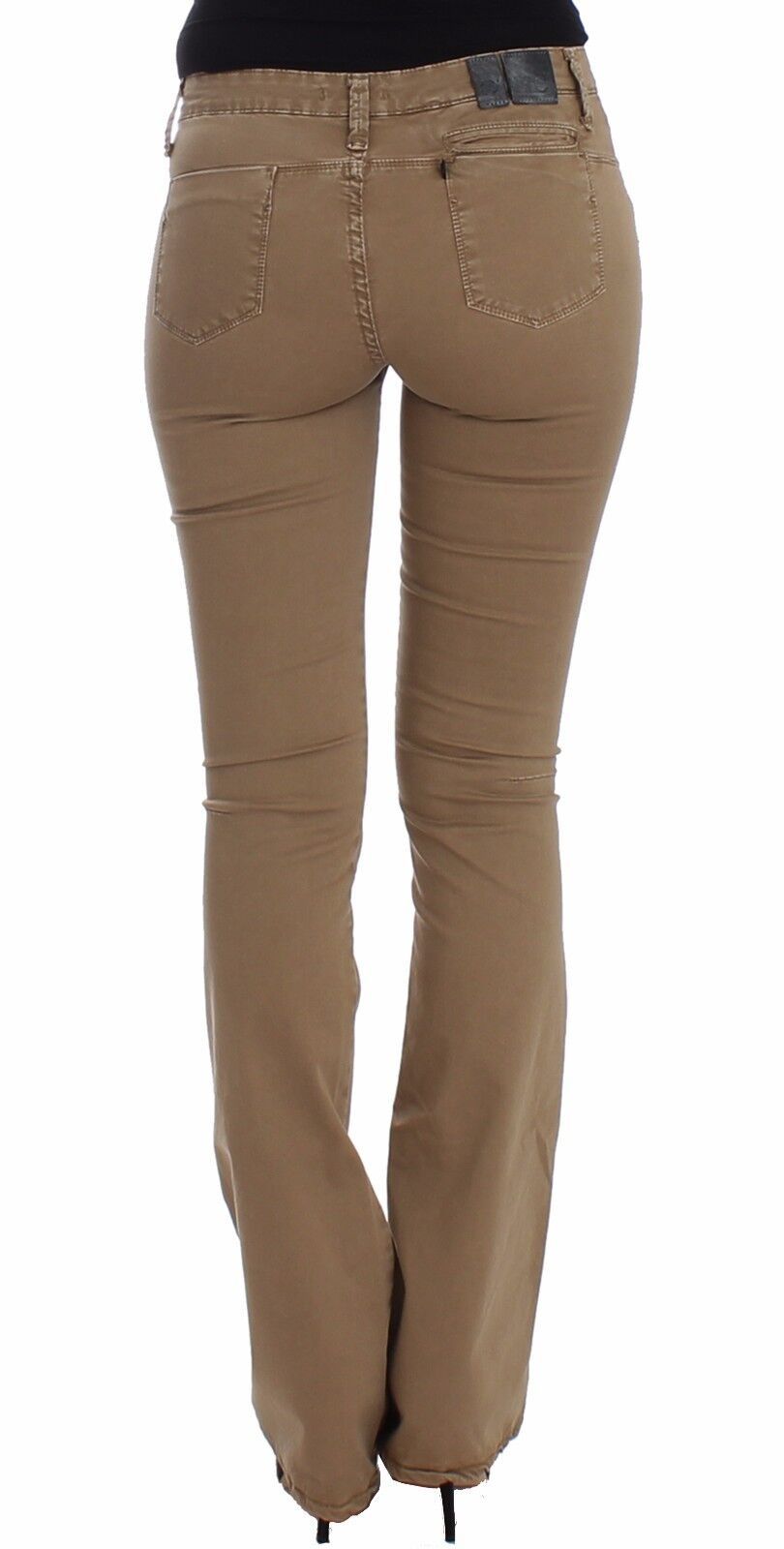 Costume National Beige Straight Leg Denim Pants Stretch Jeans $584.00 Costume National Luzworld