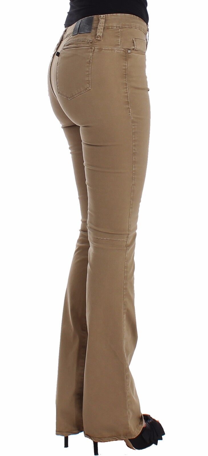 Costume National Beige Straight Leg Denim Pants Stretch Jeans $584.00 Costume National Luzworld