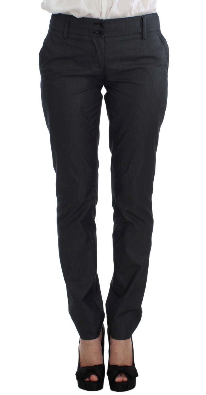 Exte Gray One Button Two Piece Suit
