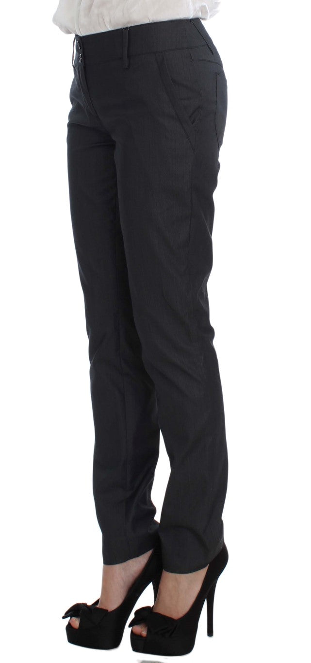 Exte Gray One Button Two Piece Suit