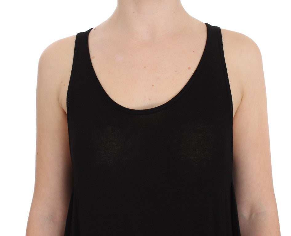 PLEIN SUD Black Stretch Sleeveless Blouse $172.00 PLEIN SUD Luzworld