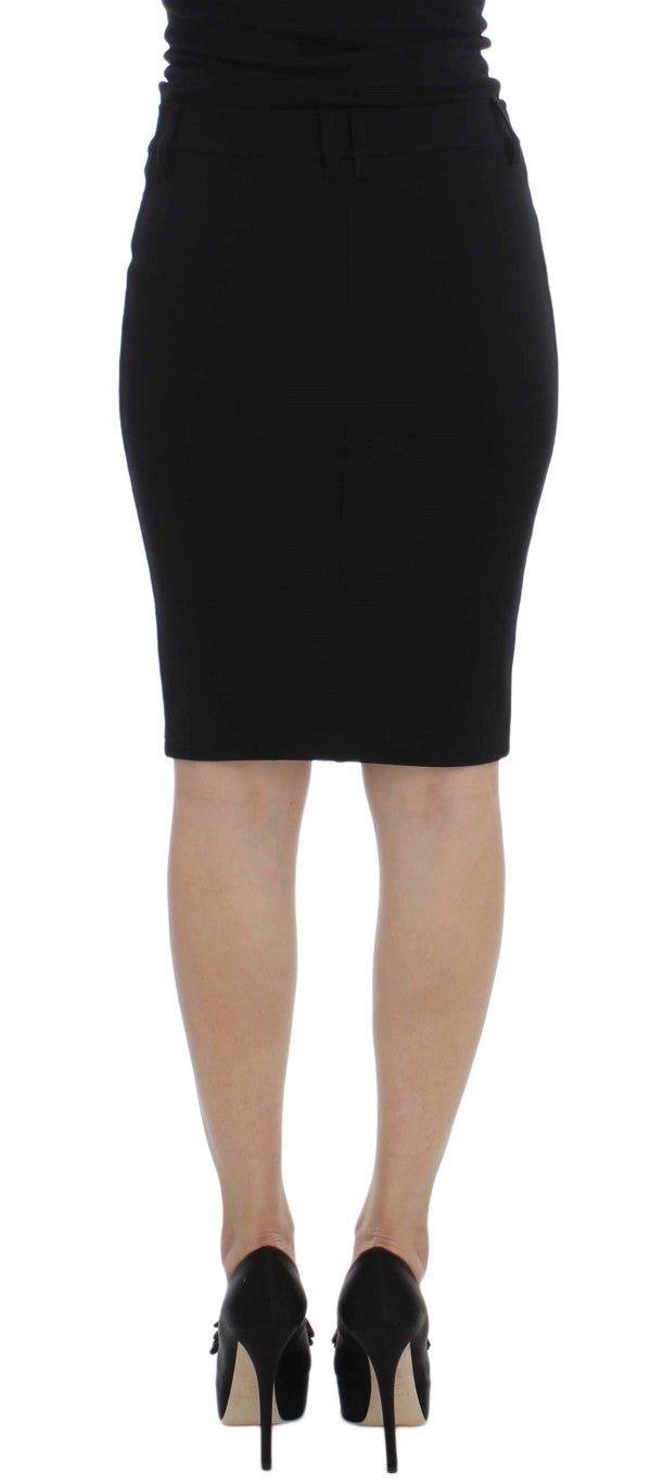 PLEIN SUD Black Straight Pencil Skirt $589.00 PLEIN SUD Luzworld