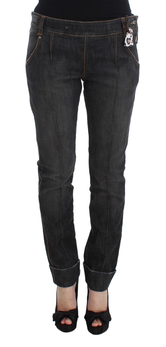 Ermanno Scervino Gray Cotton Slim Fit Denim Jeans $829.00 Ermanno Scervino Luzworld