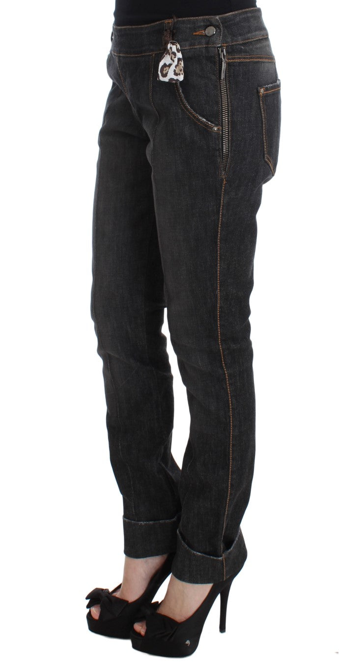 Ermanno Scervino Gray Cotton Slim Fit Denim Jeans $829.00 Ermanno Scervino Luzworld