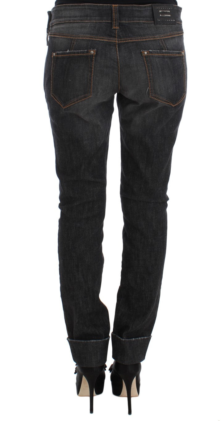 Ermanno Scervino Gray Cotton Slim Fit Denim Jeans $829.00 Ermanno Scervino Luzworld