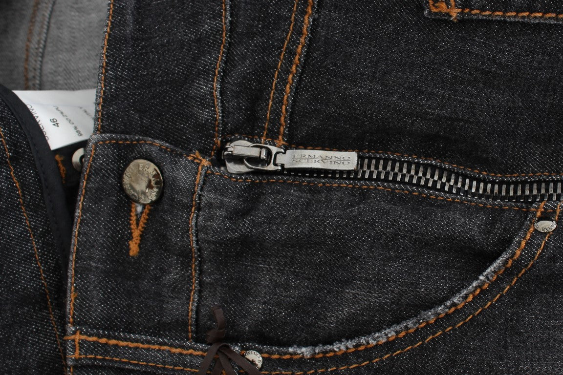 Ermanno Scervino Gray Cotton Slim Fit Denim Jeans $829.00 Ermanno Scervino Luzworld