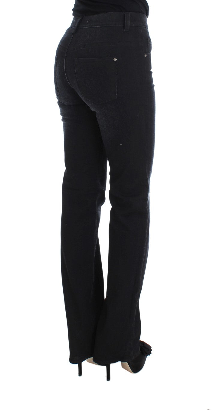 Ermanno Scervino Blue Cotton Blend Slim Fit Bootcut Jeans $829.00 Ermanno Scervino Luzworld