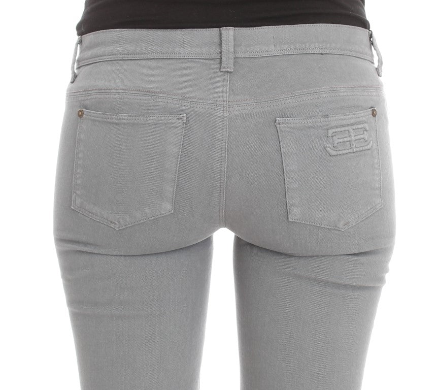 Ermanno Scervino Blue Cotton Blend Slim Fit Bootcut Jeans $829.00 Ermanno Scervino Luzworld