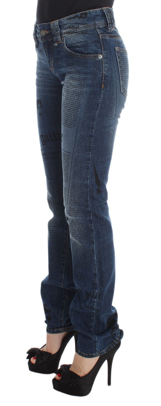 John Galliano Blue Wash Cotton Blend Slim Fit Bootcut Jeans $700.00 John Galliano Luzworld