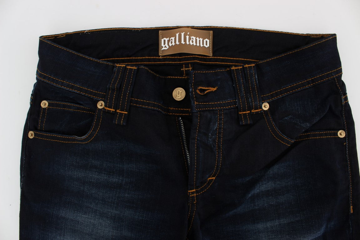 John Galliano Blue Wash Cotton Slim Fit Jeans $713.00 John Galliano Luzworld