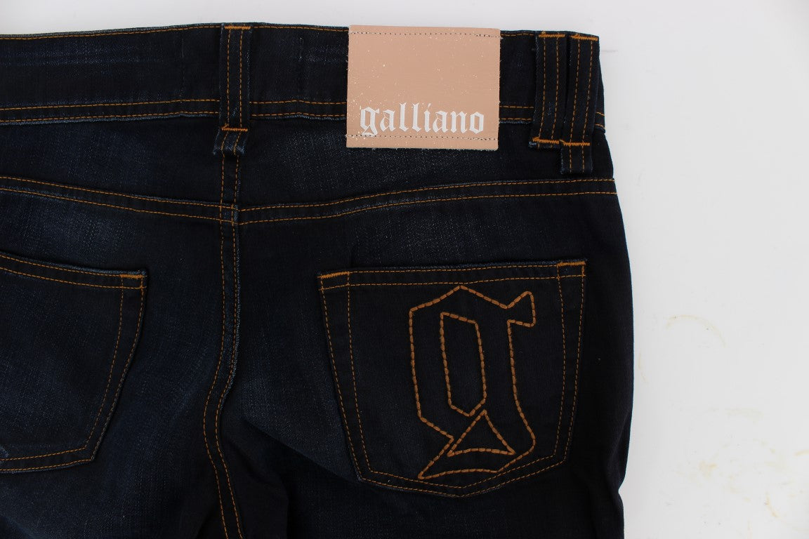 John Galliano Blue Wash Cotton Slim Fit Jeans $713.00 John Galliano Luzworld