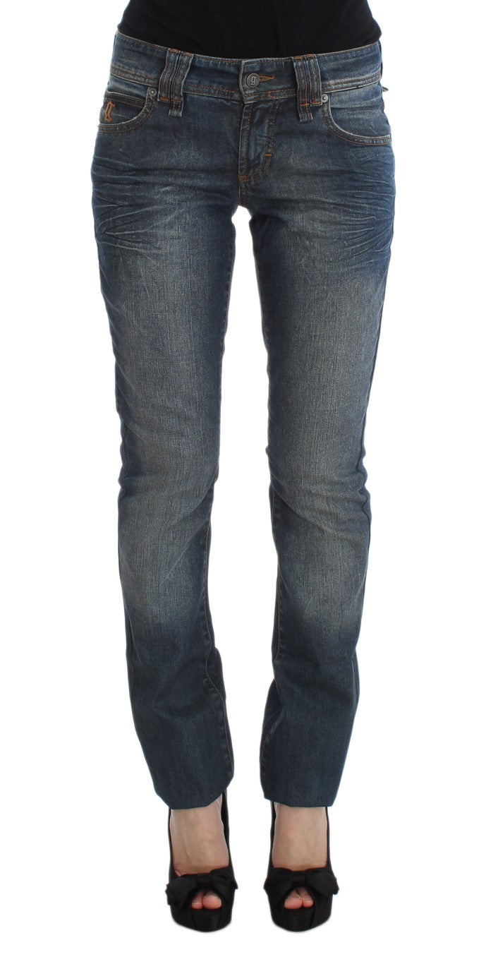John Galliano Blue Wash Cotton Blend Slim Fit Jeans $713.00 John Galliano Luzworld