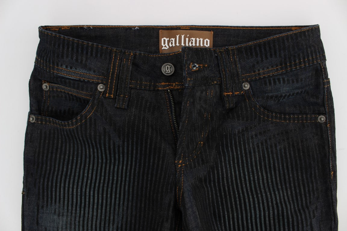 John Galliano Blue Wash Cotton Blend Slim Fit Bootcut Jeans $707.00 John Galliano Luzworld