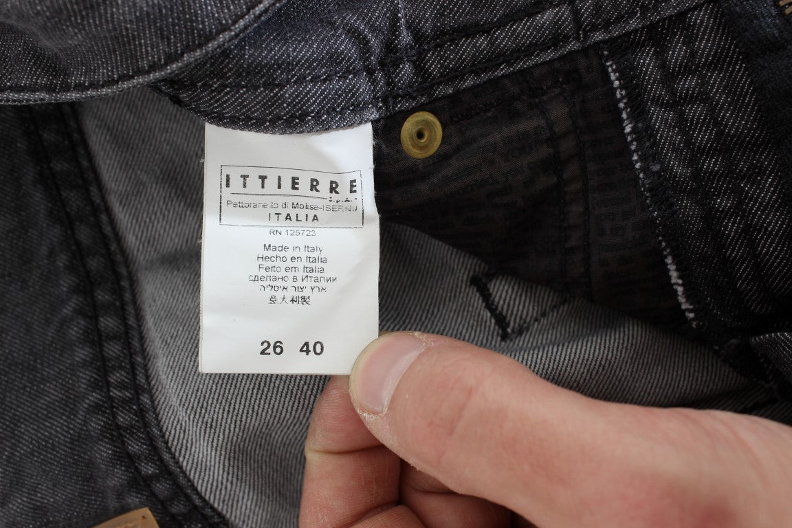 John Galliano Gray Wash Cotton Torn Straight Fit Jeans $713.00 John Galliano Luzworld