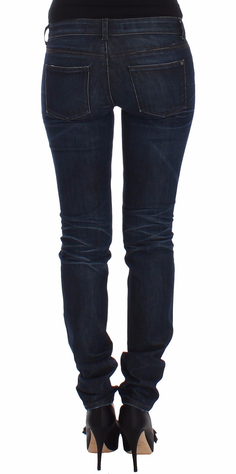 Ermanno Scervino Blue Slim Jeans Denim Pants Skinny Leg Stretch $560.00 Ermanno Scervino Luzworld