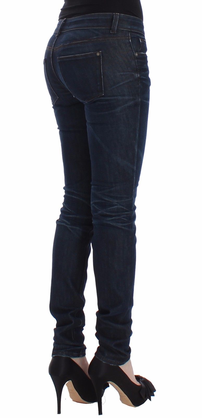 Ermanno Scervino Blue Slim Jeans Denim Pants Skinny Leg Stretch $560.00 Ermanno Scervino Luzworld