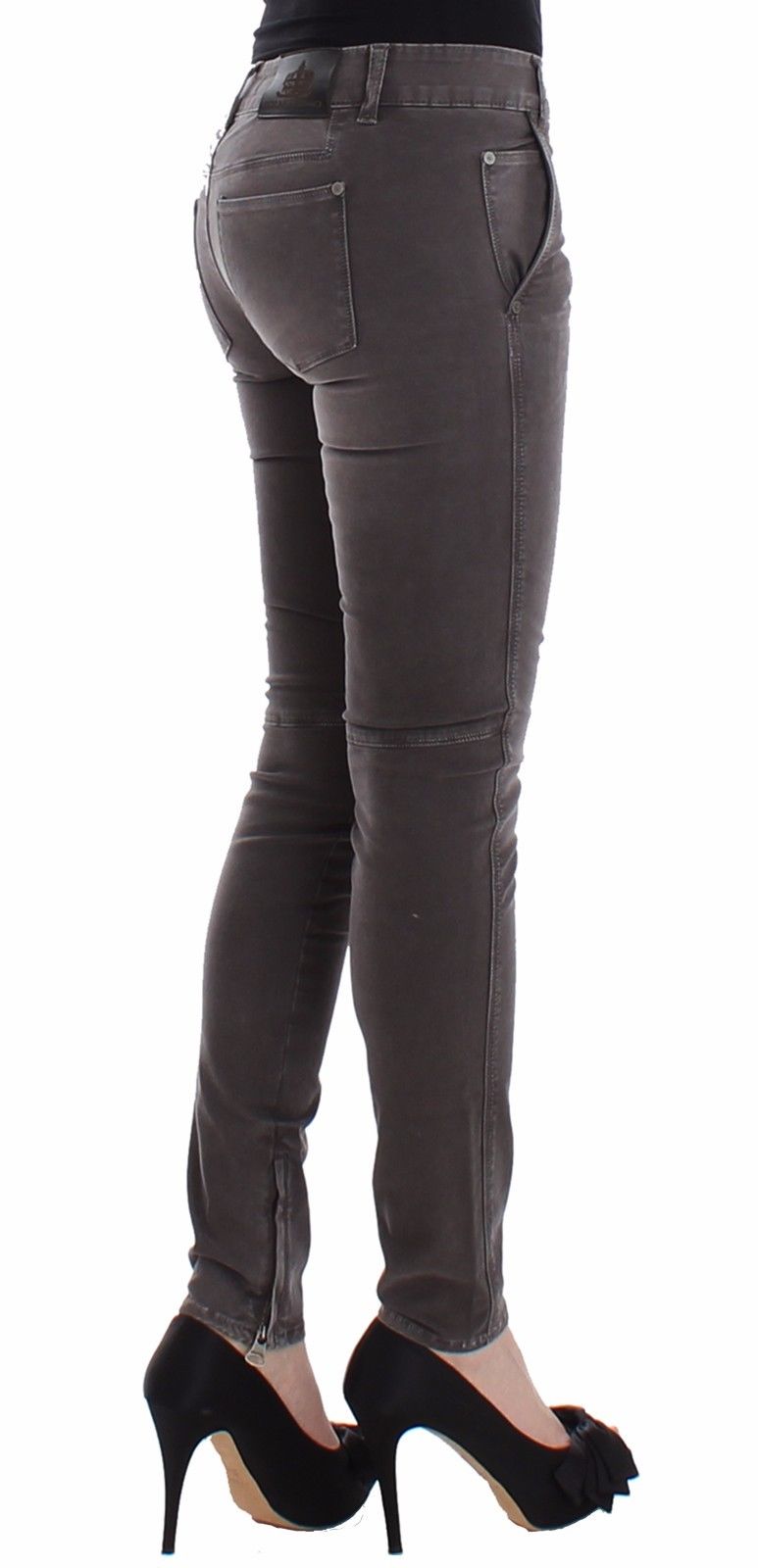 Ermanno Scervino Gray Slim Jeans Denim Pants Skinny Leg Stretch $537.00 Ermanno Scervino Luzworld