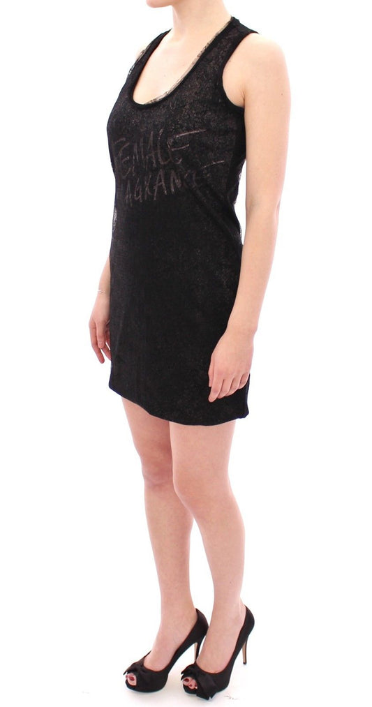 Ermanno Scervino Black Lace Lined Stretch Mini Dress $583.00 Ermanno Scervino Luzworld
