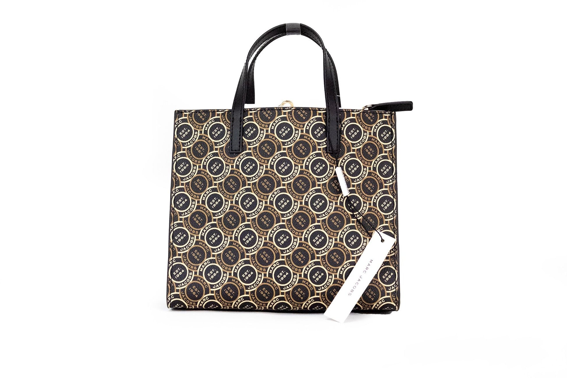 Marc Jacobs Mini Grind Signet Printed Leather Crossbody Tote Handbag Purse $733.00 Marc Jacobs Luzworld