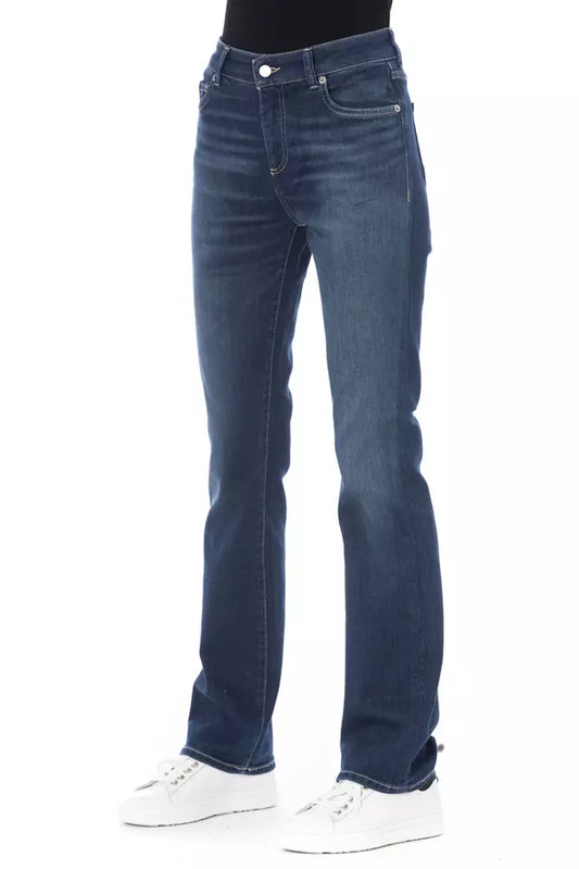 Baldinini Trend Blue Cotton Women's Jeans $487.00 Baldinini Trend Luzworld