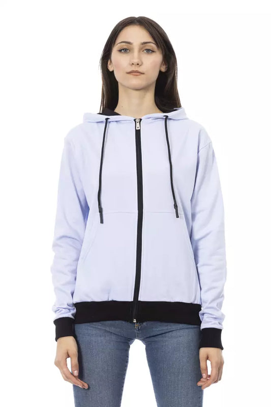Baldinini Trend Purple Cotton Women Sweater $504.00 Baldinini Trend Luzworld