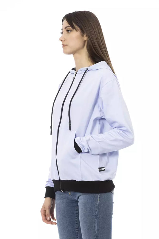 Baldinini Trend Purple Cotton Women Sweater $504.00 Baldinini Trend Luzworld