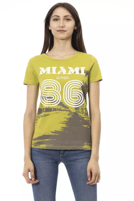 Trussardi Action "Green Cotton Women T-Shirt" $131.00 Trussardi Action Luzworld