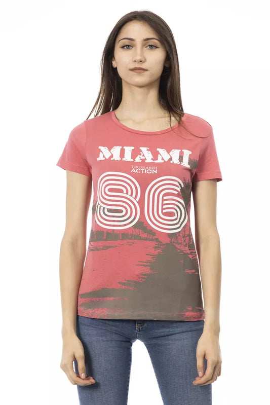 Trussardi Action Multicolor Cotton Women T-Shirt $131.00 Trussardi Action Luzworld