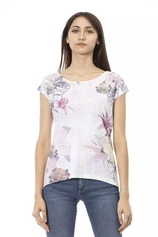 Trussardi Action White Cotton Women T-Shirt $131.00 Trussardi Action Luzworld