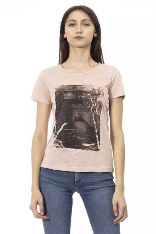 Trussardi Action Multicolor Cotton Women T-Shirt $131.00 Trussardi Action Luzworld